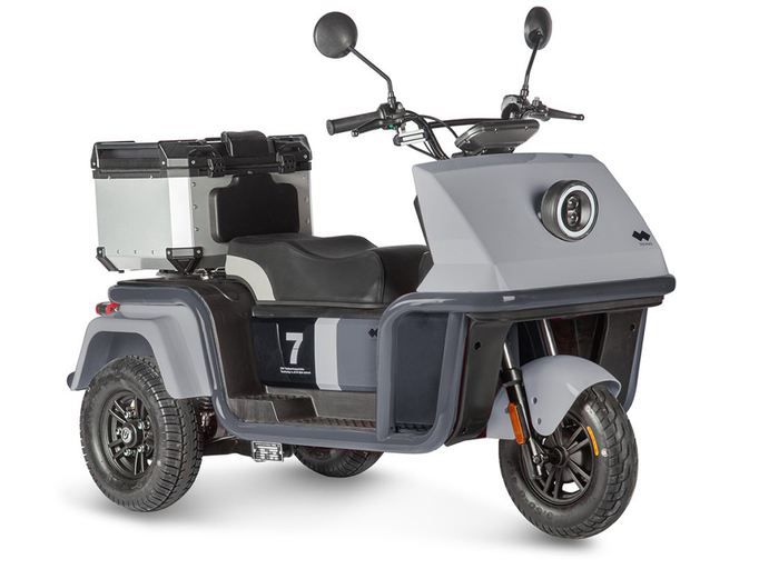 Электротрицикл Wanshida DOUHAO 60V 800Вт (черно-серый)